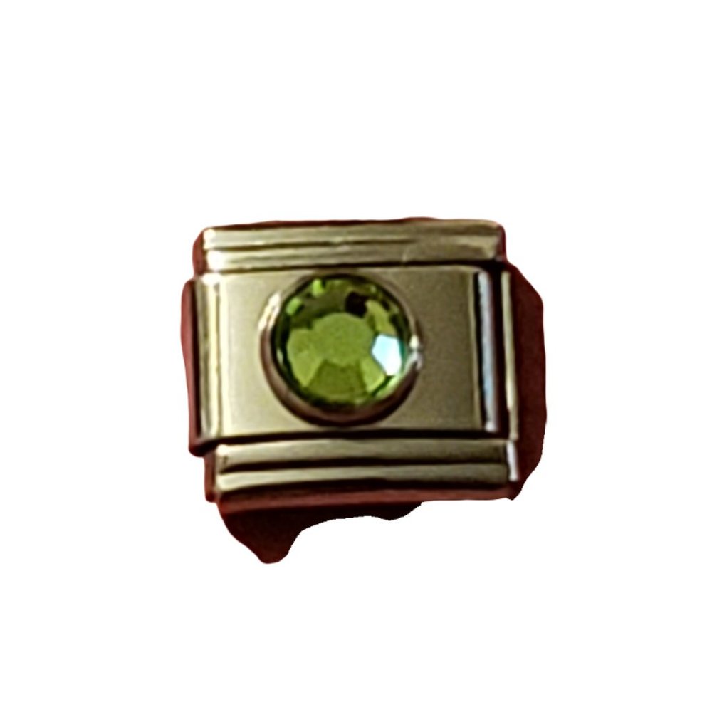 August Circle 9mm charm for Italian Charm Bracelet, Unisex
